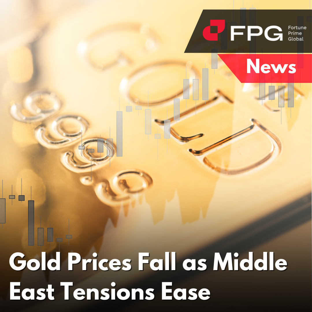 Gold Prices Fall as Middle East Tensions Ease