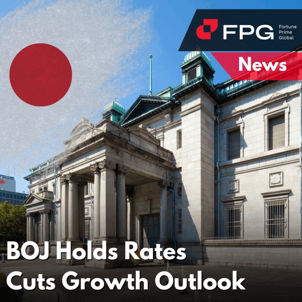 BOJ Holds Rates, Cuts Growth Outlook