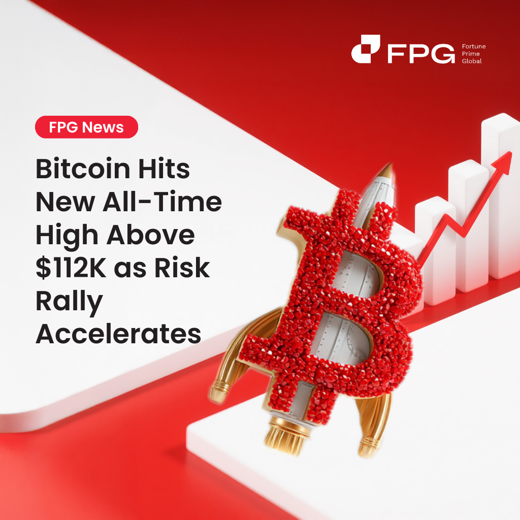 Bitcoin Hits New All-Time High Above $112K as Risk Rally Accelerates