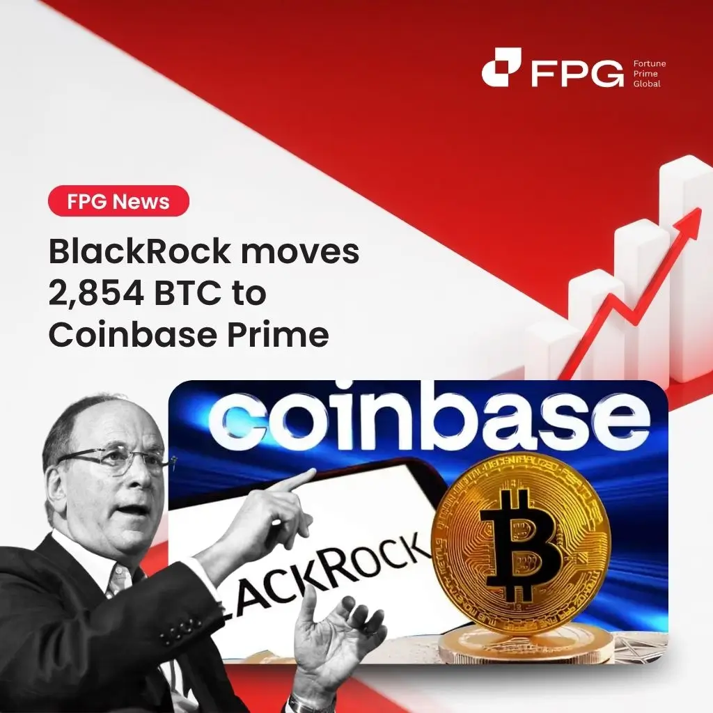 BlackRock moves 2,854 BTC to Coinbase Prime