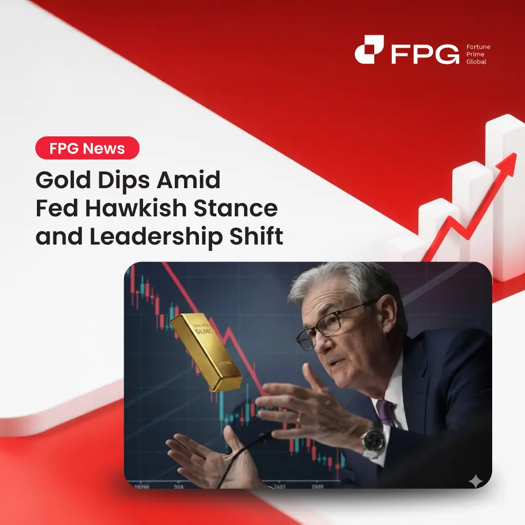 Gold Dips Amid Fed Hawkish Stance and Leadership Shift