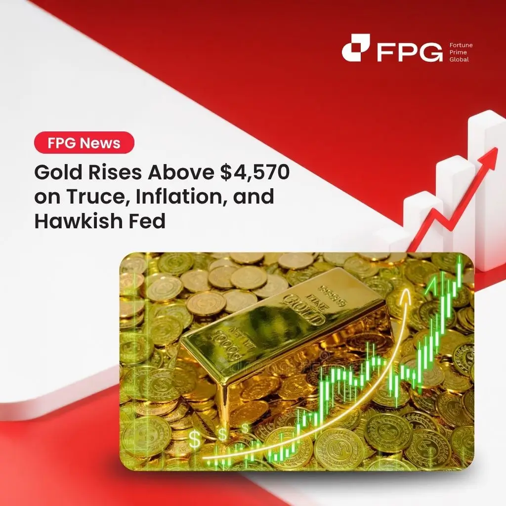 Gold Rises Above $4,570 on Truce, Inflation, and Hawkish Fed