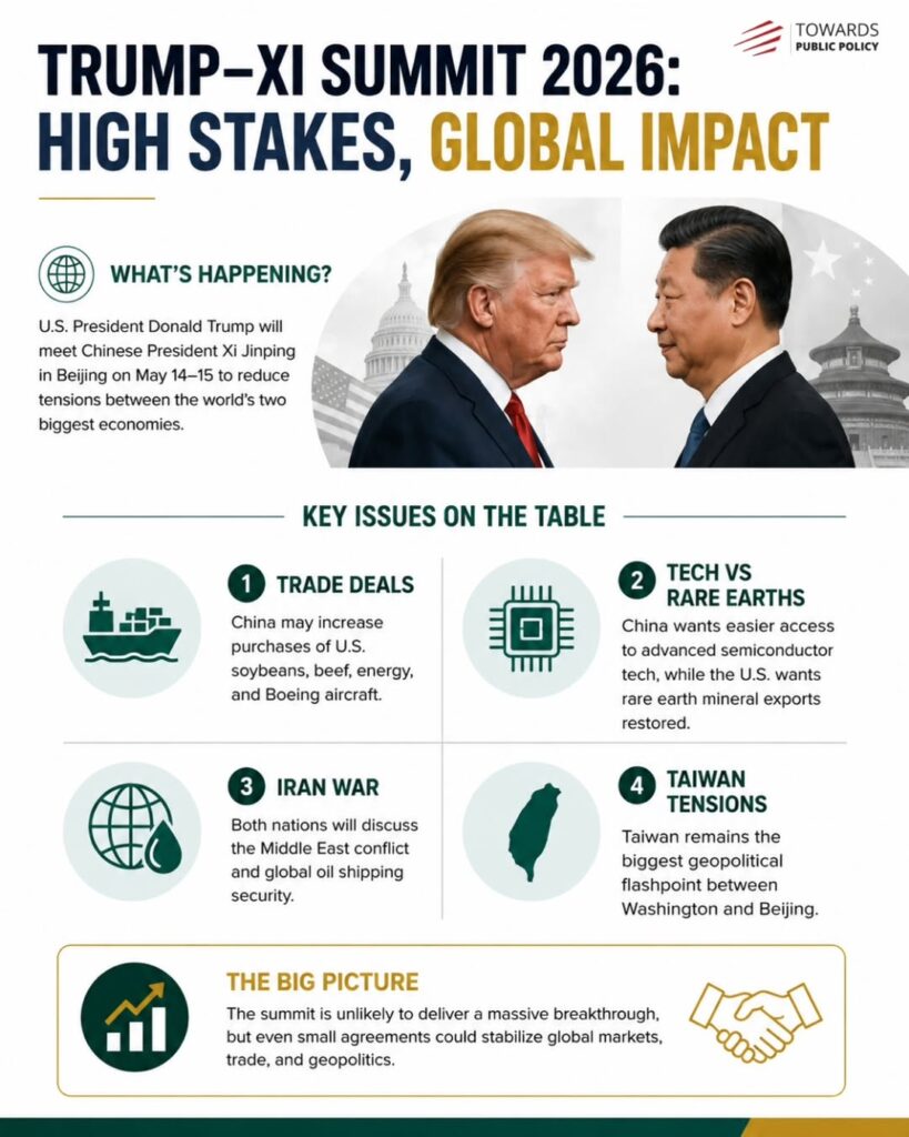 As U.S. President and Chinese President prepare for a high-stakes summit in Beijing, the future of global trade, technology, energy, and geopolitics could shift once again.
