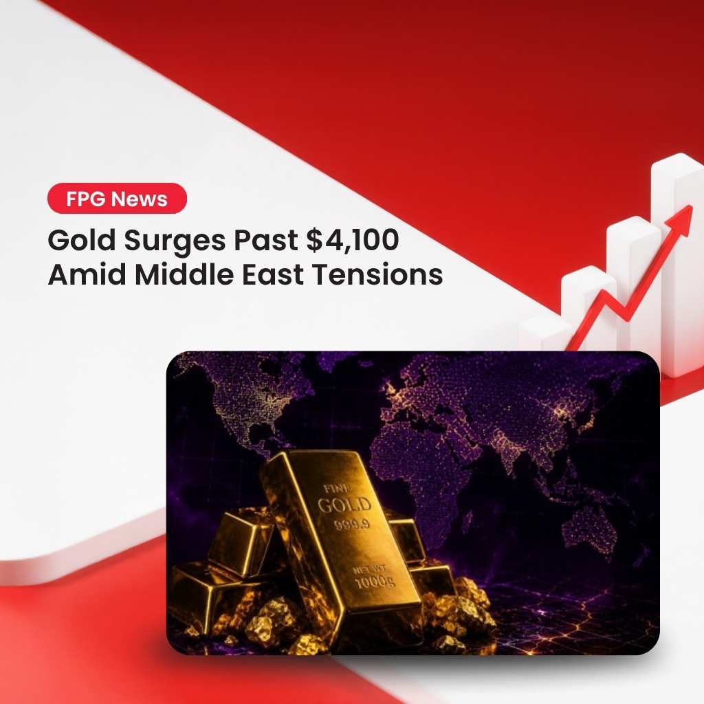 Gold Surges Past $4,100 Amid Middle East Tensions