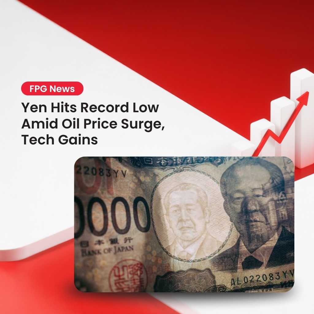 Yen Hits Record Low Amid Oil Price Surge, Tech Gains